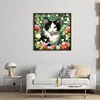 Flowers And Cats-11CT Stamped Cross Stitch 50*50cm/19.69*19.69in