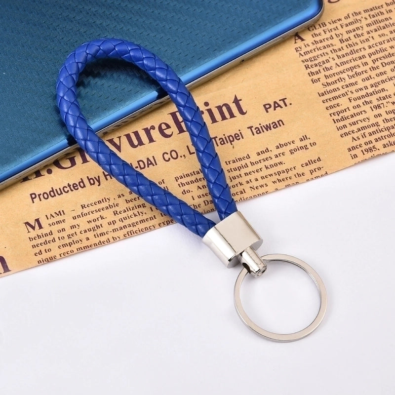 30 Pieces Leather Rope Key Chain Woven Pu Key Chain Pendant Key Chain Car Key Chain Accessories Bag Pendant