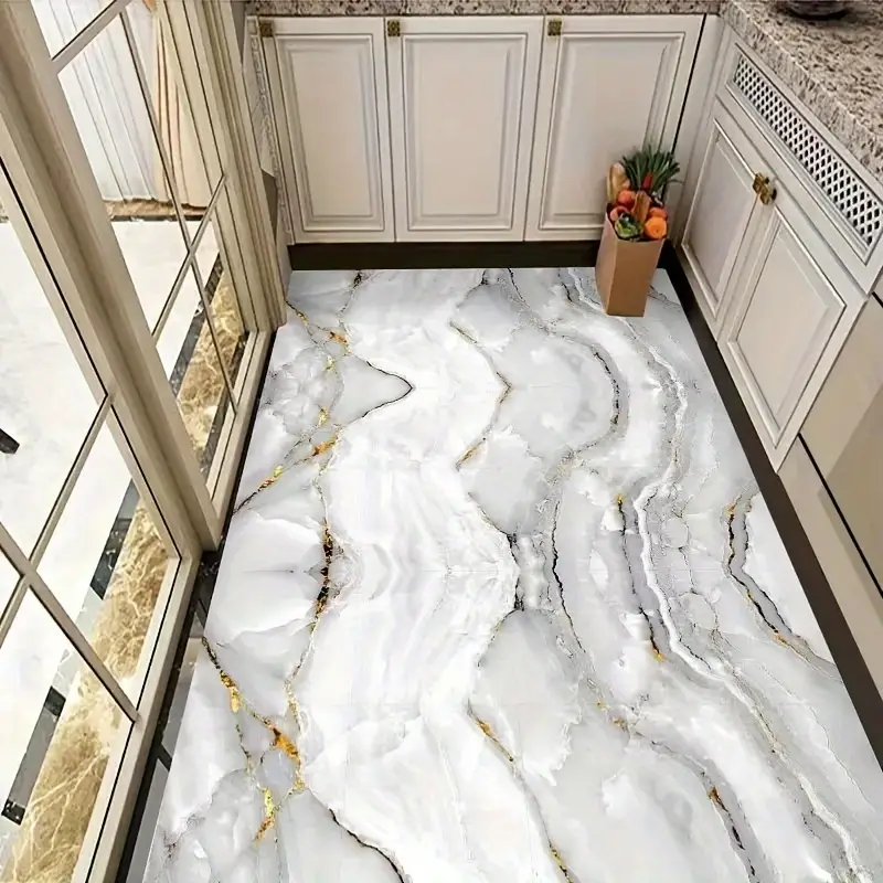1set 16pcs flower tile stickers home renovation bathroom kitchen cabinet decoration transformation self adhesive wall stickers details 4