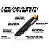 6.5 in. Retractable Reloading Utility Knife Black 1 pc