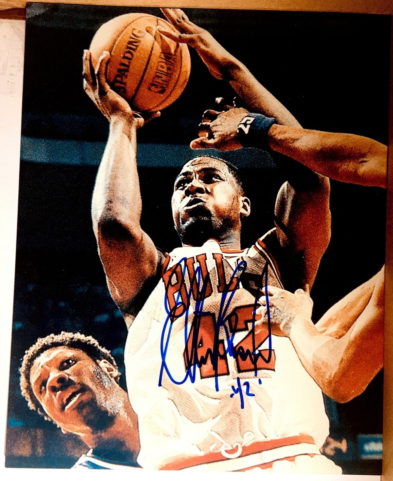 Elton Brand Signed 8x10 Photo Poster painting Duke Blue Devils Bulls Clippers Autograph Auto