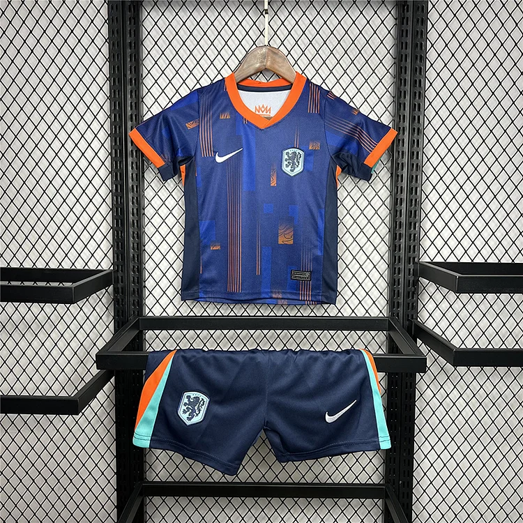 Kids Netherlands Away Kit 24/25 Euro Cup 2024 Football Jersey