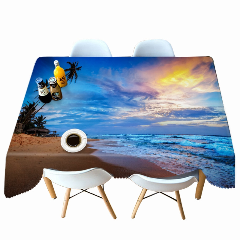 

Sunset Seascape - 3D Tablecloth, 140*180cm, 501 Original