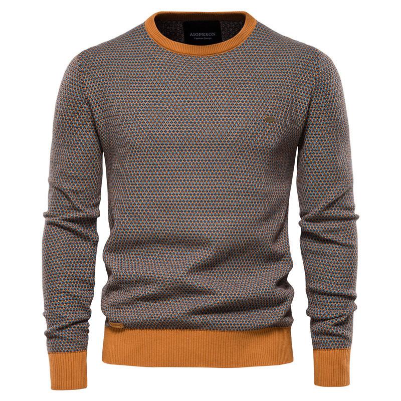 Men's Crew Neck Solid Color Sweatshirt 37283635X