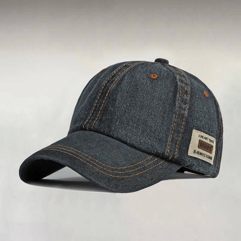 Men's Washed Denim Baseball Caps