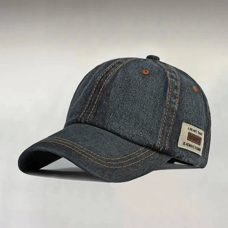 Men's Washed Denim Baseball Caps