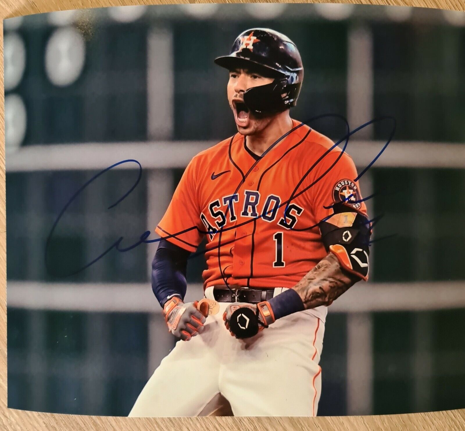 Carlos Correa Signed Autographed 8x10 Astros Ws Champ