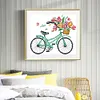 Romantic Bike - 14CT Stamped Cross Stitch 27*21cm/10.63*8.27in(Brand) tapestrymarket