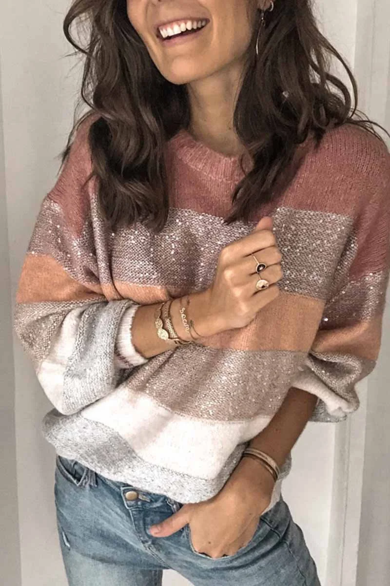 Loose Sequins Sweater