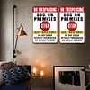 2PCS No Trespassing Dog On Permises Stop Keep Gate Shut Do Not Enter Without Permission Or Owner Persent - Metal Tin Signs Set(12*16Inch) - Animal
