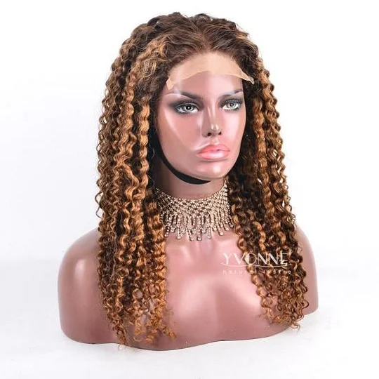 YVONNE 250% Density Ombre Hair Color T4-4/27 Malaysian Curly
