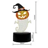 DIY Diamond Painting 7 Color Night Light Lamp Home Decoration Ornament Gift Kit(Halloween Ghost)