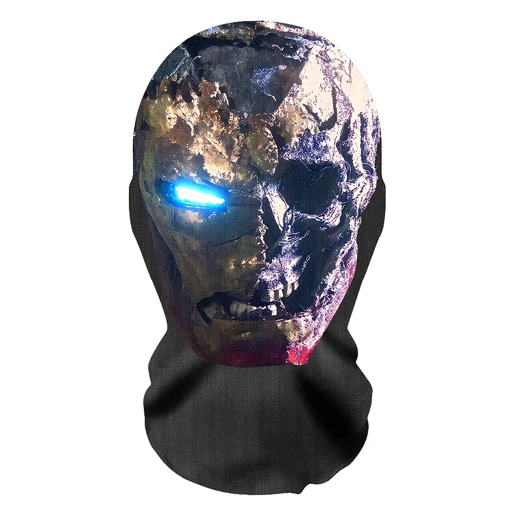 3D Spoof Face Simulation Headgear-Zombie Iron Man