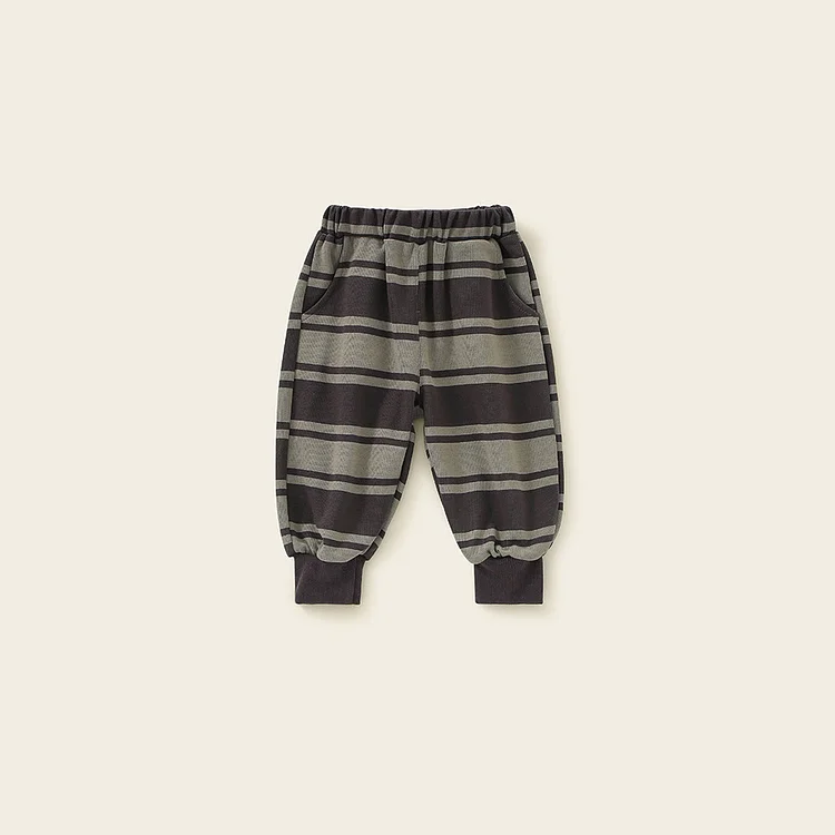 Baby Toddler Boy Broad-striped Casual Jogger Pants