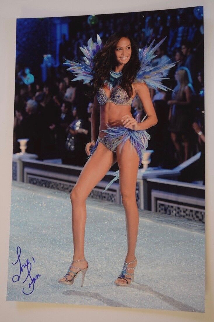 Joan Smalls Signed Autographed 12x18 Photo Poster painting Sexy Victoria's Secret Model COA VD