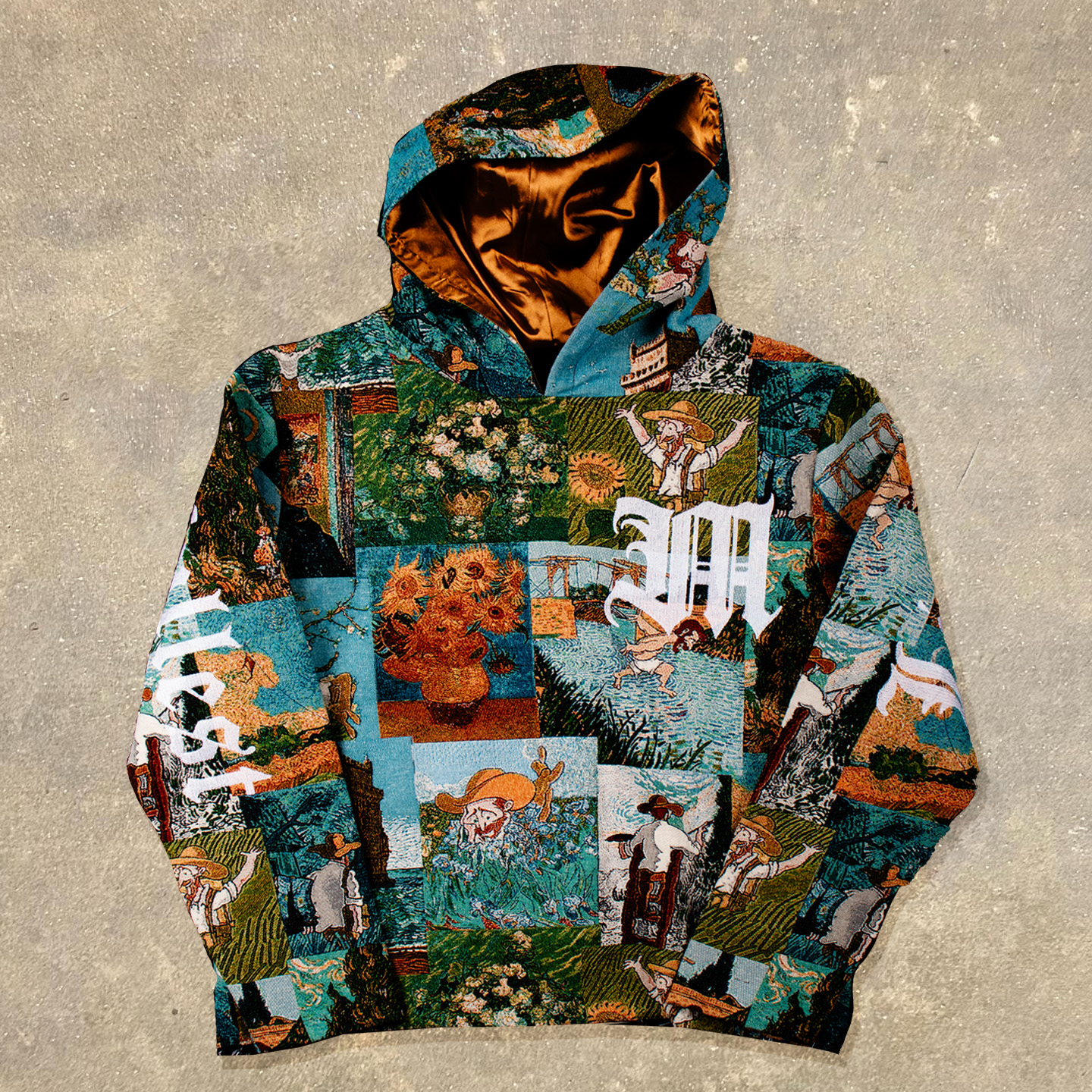 Van Gogh Light Print Long Sleeve Hoodies