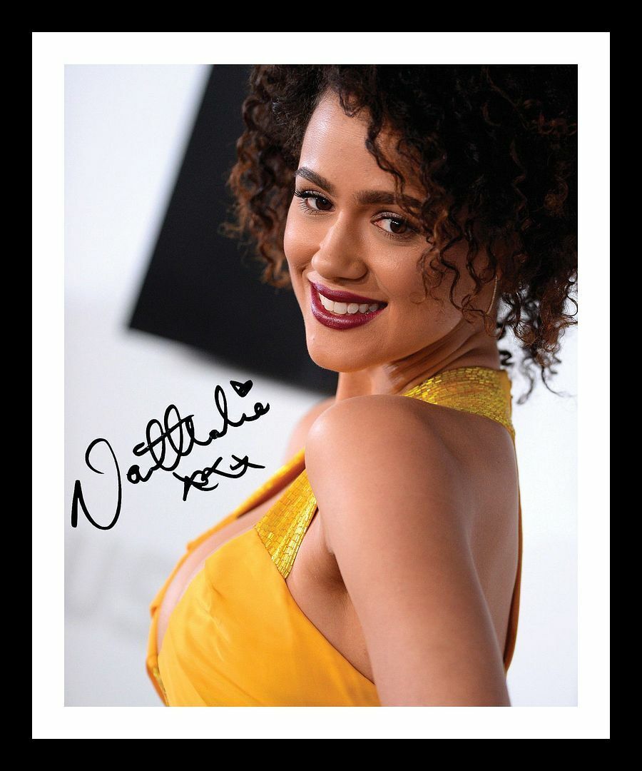 Nathalie Emmanuel Autograph Signed & Framed Photo Poster painting