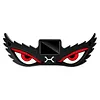 Dynamic Breathing Solar LED Car Window Warning Light Demon Eye