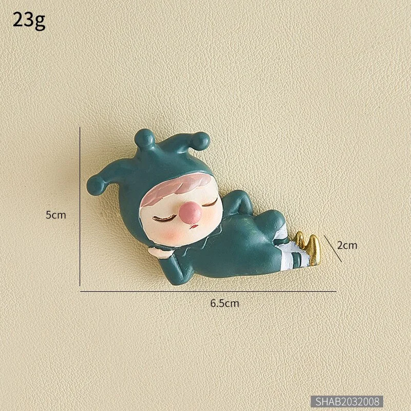 Christmas Decoration Creative Clown Resin 3d Decorative Light Switch Cover Wall Sticker Room Decor Switch Sticker Doorbell cover