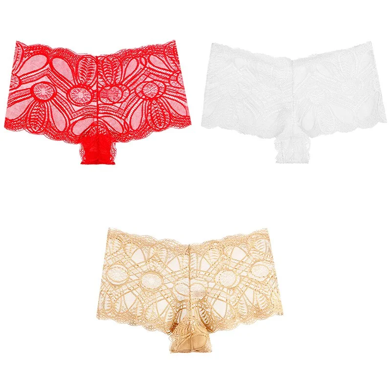 Billionm Sexy Lace Panties Underwear High Waist Woman Comfortable Boxer Female Intimates Transparent Panty Nylon Underpants