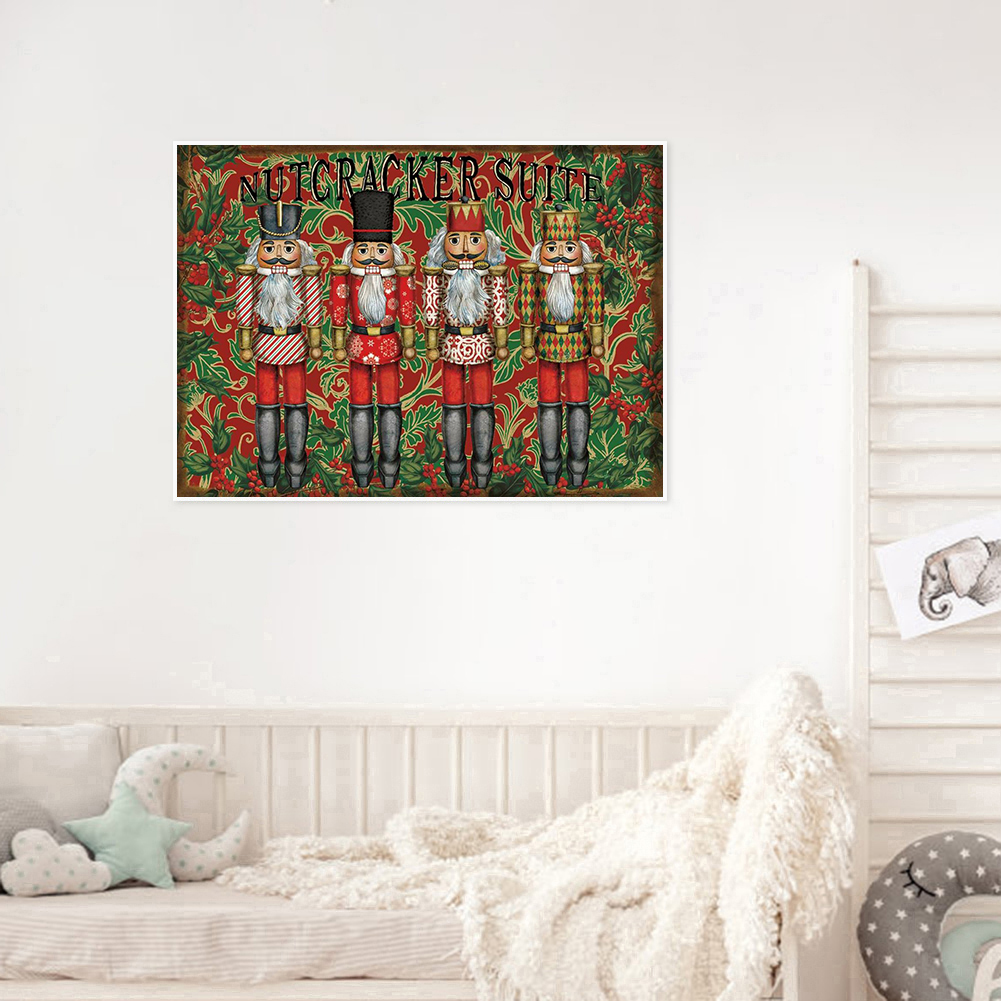 

(Multi-Size) Nutcracker - Round/Square Drill Diamond Painting - 40*30CM, Square diamond 30*40cm, 501 Original