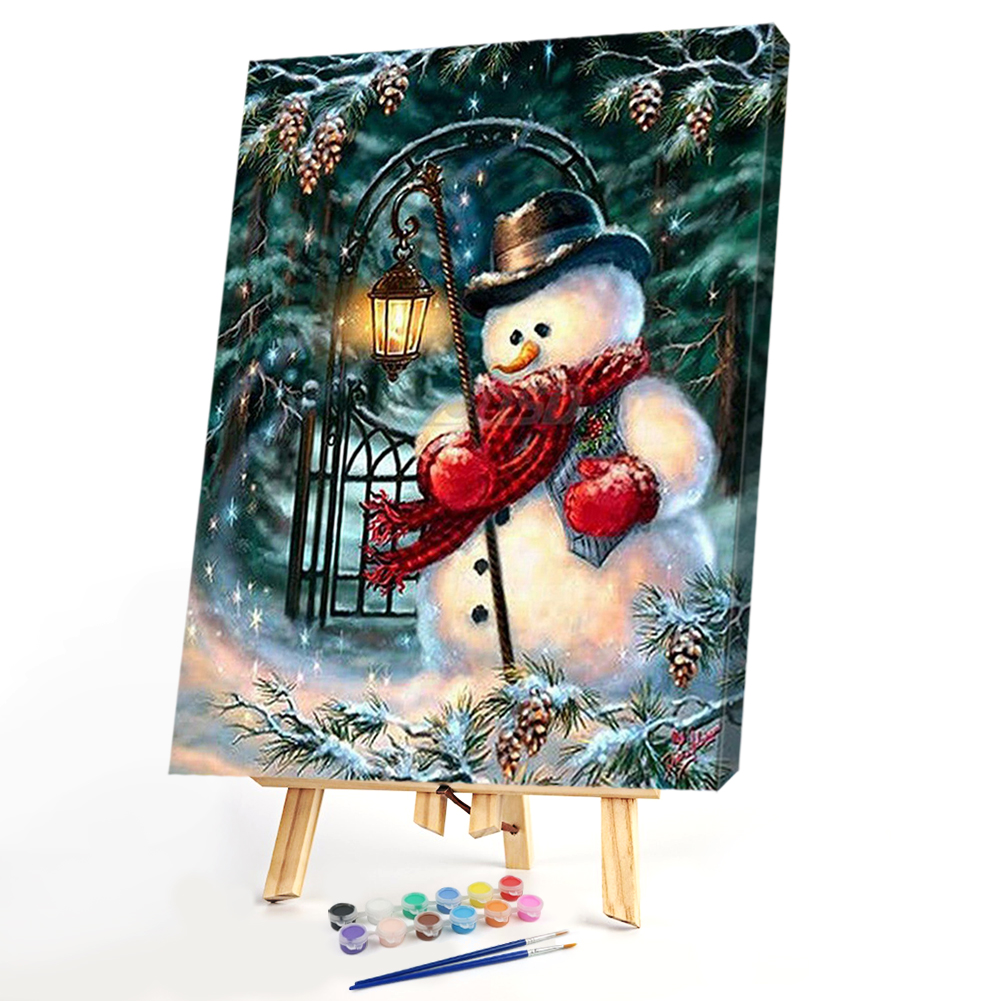 

40*50CM Paint By Numbers-Snowman, 501 Original