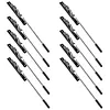 [US Local Warehouse] 10Pcs Flush Mount Extension Bolt with Rod Latch Slide Bolt Lock for French Doors