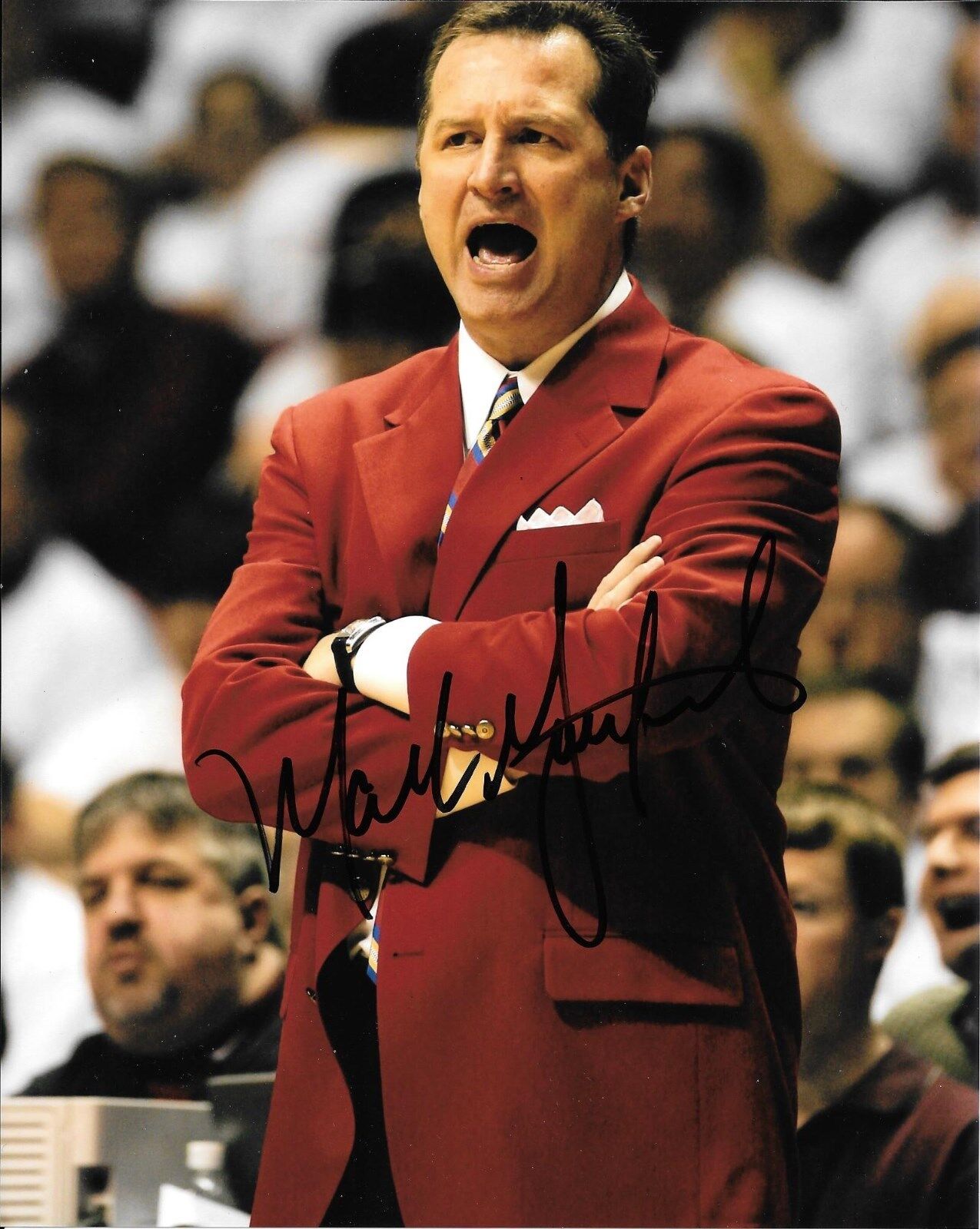 MARK GOTTFRIED HAND SIGNED NC STATE WOLFPACK 8X10 Photo Poster painting W/COA