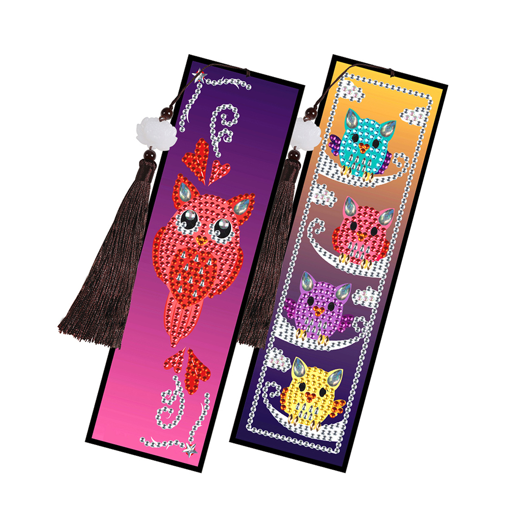 

2pcs Owl - 5D DIY Craft Bookmark, 501 Original