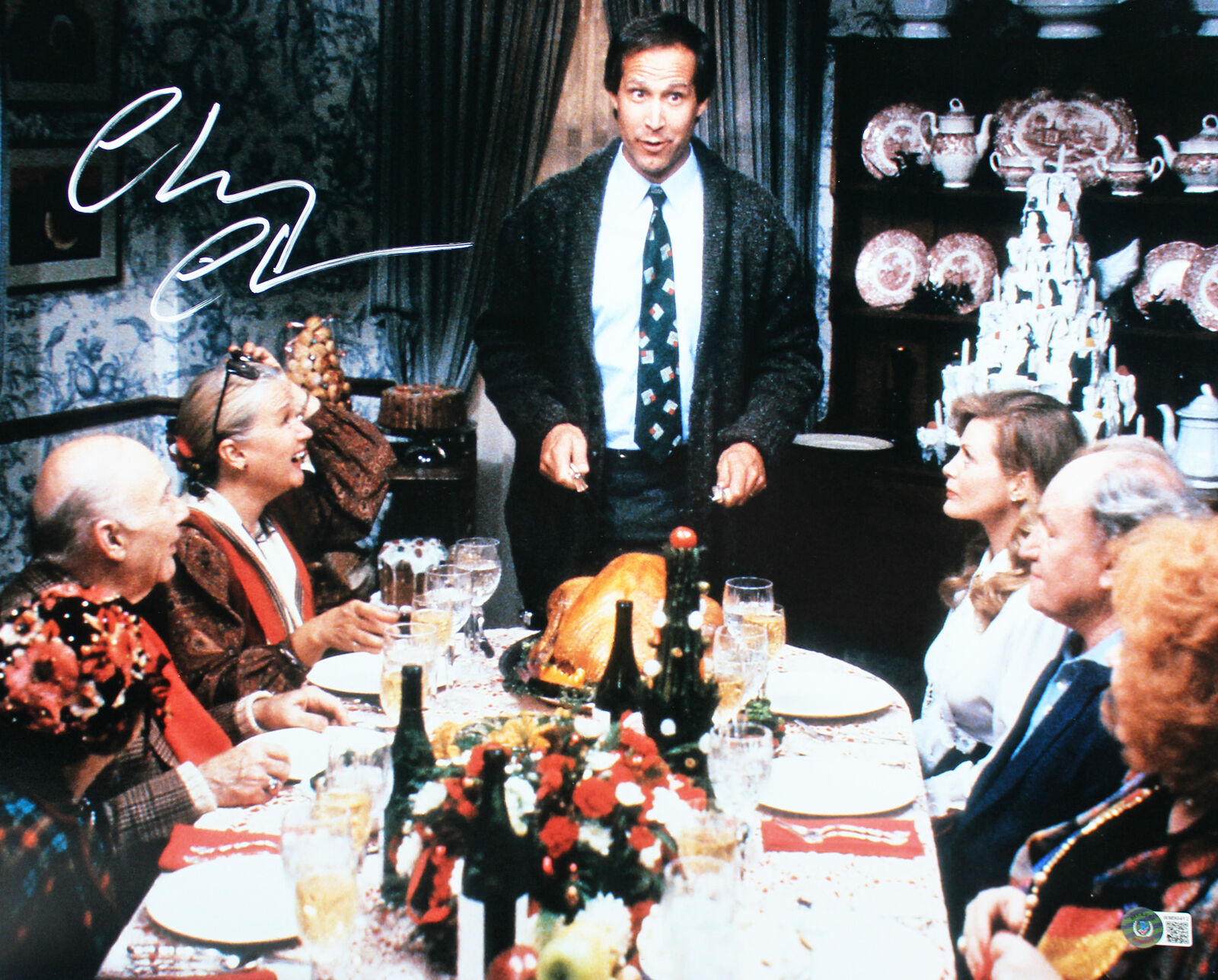 Chevy Chase Christmas Vacation Authentic Signed 16x20 Photo Poster painting BAS Wit #WM90412