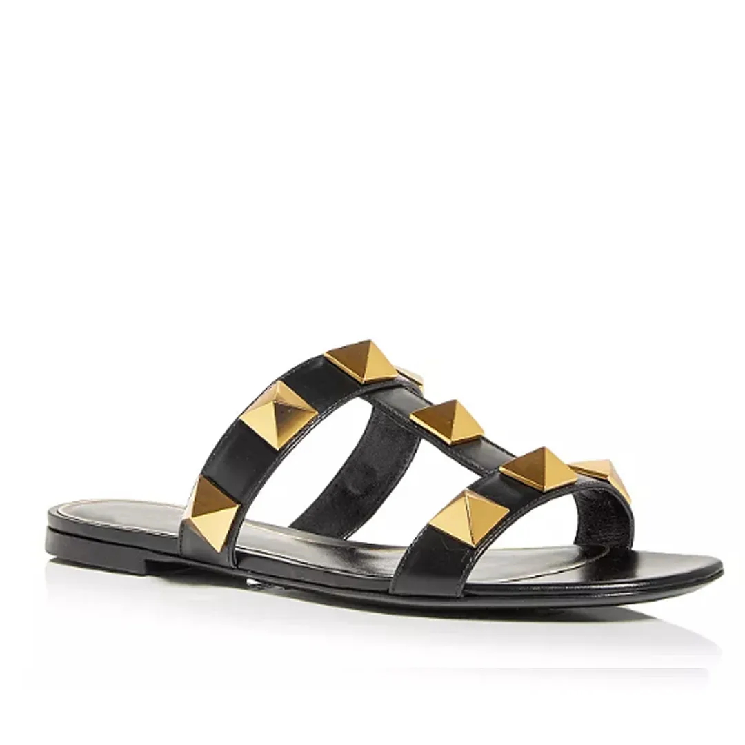 Women's Roman Stud Slide Sandals-vocosishoes
