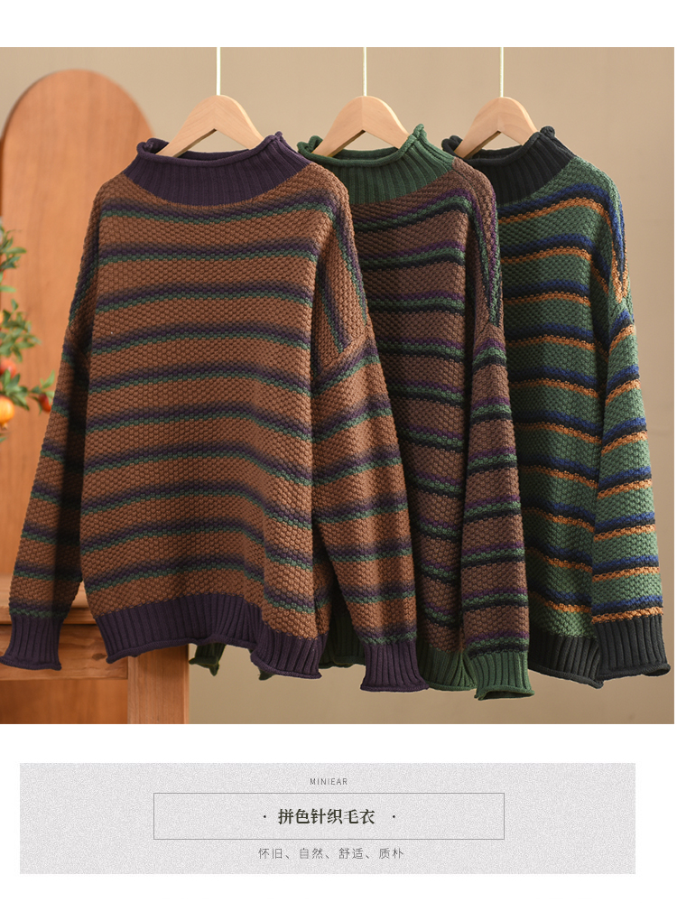 Chicfifth Sweater Women Winter Long Sleeve High Quality Autumn Vintage Top Knitted Cardigan