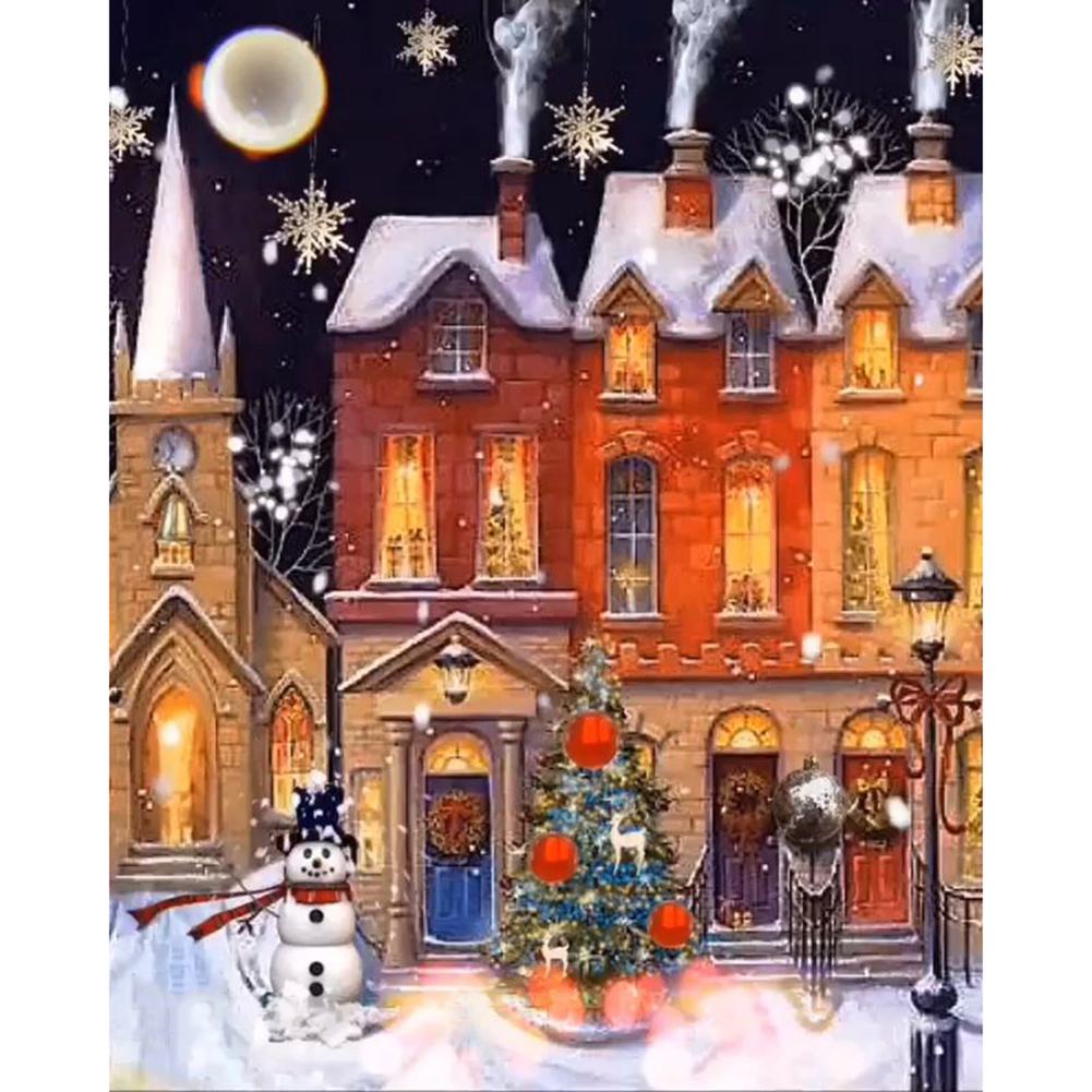 

Christmas Night - Round Drill Diamond Painting - 30*40CM, 501 Original