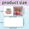 6PCS Diamond Painting Gift Greeting Cards Postcards with Envelopes