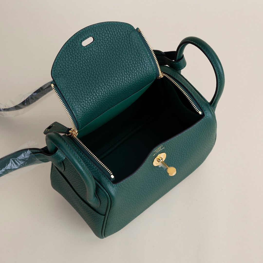 Mini Lindy  Clemence leather  Z6 Malachite GHW