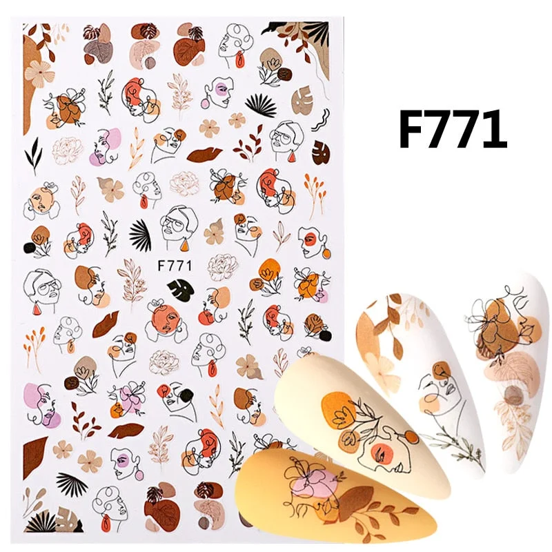 1 Sheet White Embossed Flower Lace Sticker Decal Wedding Nail Art Designs Floral Butterfly Japanese Manicures Nail Decoration