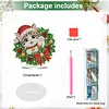 Xmas Wreath Kitten Special Shaped 2D Flat DIY Diamond Painting Ornament