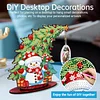 Photo Christmas Tree 5D DIY Diamond Art Tabletop Wood Decorations Ornament Kits