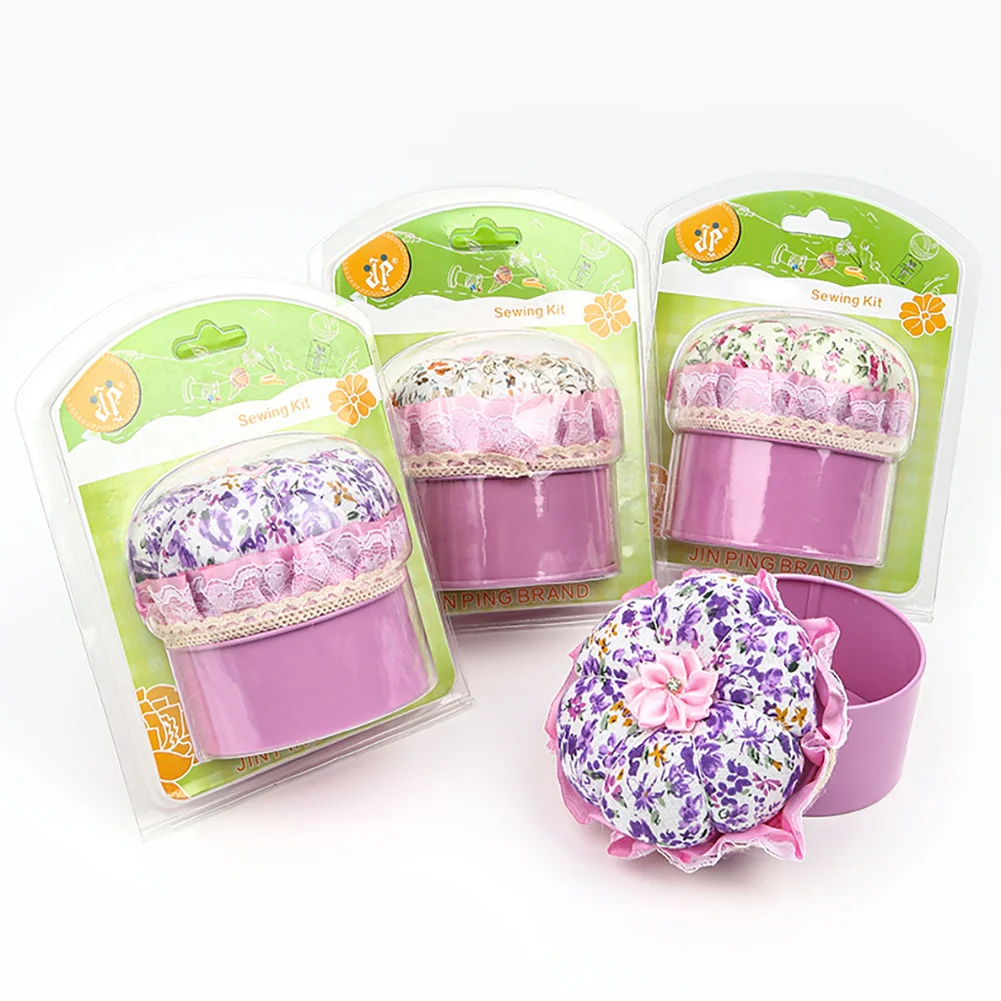 Needle Thread Storage Box Multifunction Sewing Kits Box Lace Box Pincushion Case