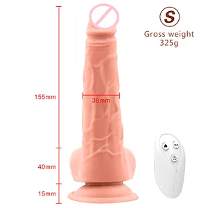 Wireless Remote Control Vibrating Dildo – Flexible, Heating, and Telescopic with Suction Cup