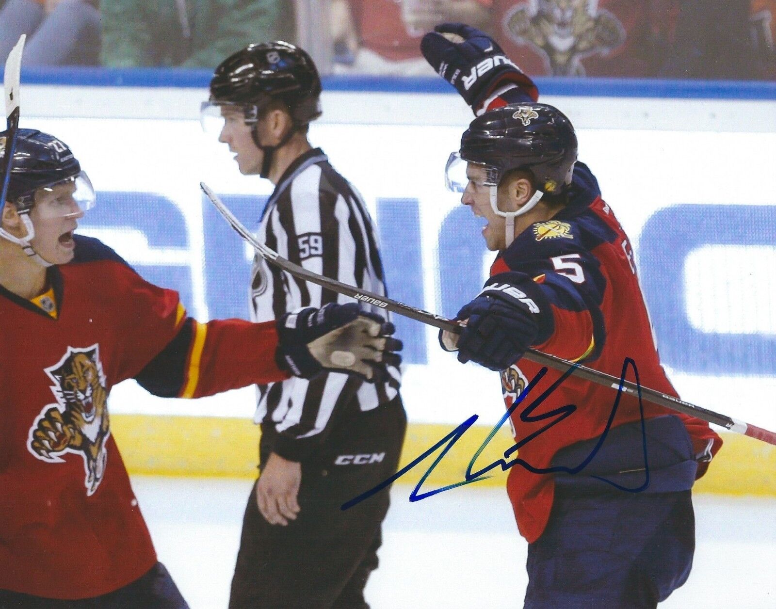 Signed 8x10 Aaron Ekblad Florida Panthers 2014 #1 Overall Pick - Photo Poster painting - COA