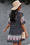 Boho Flutter Sleeves Pocketed Dress
