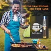 Butane Torch Lighter, Windproof Jet Flame, Refillable Culinary Blow Torch for Creme Brulee, BBQ, Baking, Soldering, Camping Outdoors