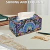 Diamond Painting Tissue Box Kits Decorative Rhinestone Craft Kit (Peacock)