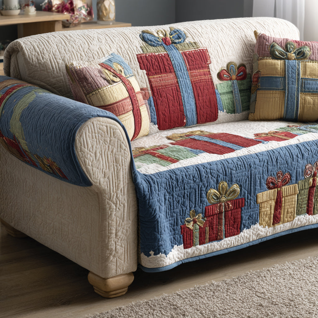 Gift Parade Quilted Sofa Cover NCU0DV8353 everthome