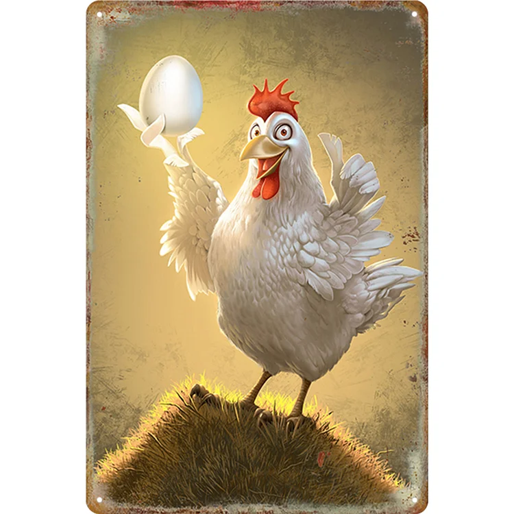 Chick - Vintage Tin Signs/Wooden Signs - 7.9x11.8in & 11.8x15.7in