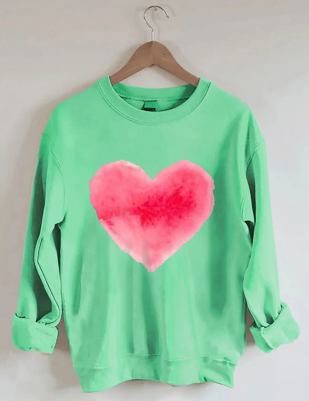 Watercolor Heart Valentine's Day Sweatshirt