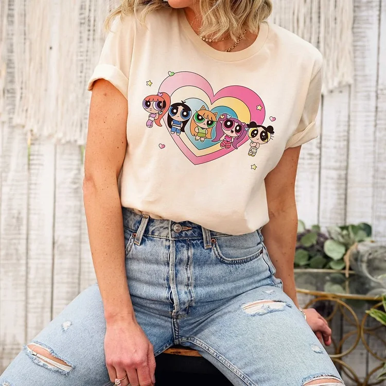 NewJeans Album Get Up Powerpuff Girls Poster T-shirt