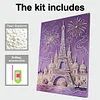 Upgrade Pearl Eiffel Tower Castle DIY Premium 5D Diamond Painting Kit Pearlls painting Sparkling Special Shaped Diamond painting