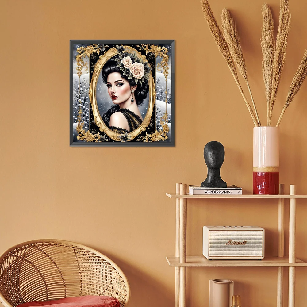 Diamond Painting - Full Round Drill - Noble Woman(Canvas|30*30cm)